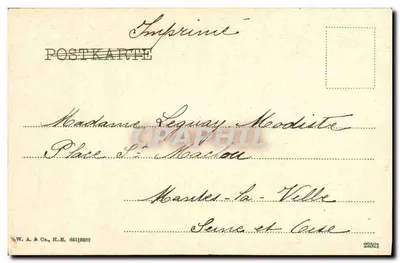 Cólnia junto ao Reno — Monumento a Kaiser Wilhelm com Hansaring — Editor: Leo Kärten, Cólnia — Verso