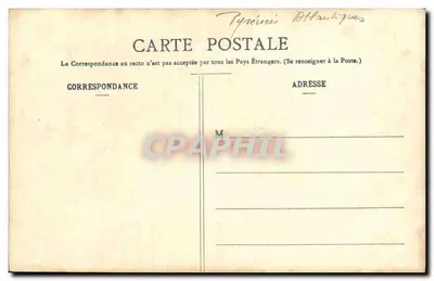 Biarritz — Zespół Wileń Brama de l'Epée (Côte des Basques) — wydanie sklepu 'Au Souvenir' — Rewers