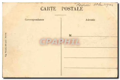 Biarritz - Vue générale du Rocher de la Vierge — Egé Pacaut, éd.-phot. Biarritz, n°25 — Verso