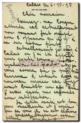 Op de Rocher de la Vierge in slecht weer — LL. — 4022 — Achterkant