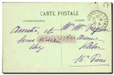 Biarritz — Le Casino Municipal et la Plage — LL. — n°32 — Achterkant
