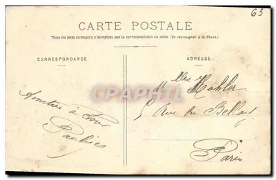 Puy-de-Dôme — Puy-de-Dôme — wydawca P. Ecou Darmoud-Ferrain, n° 86 — Rewers