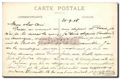 Auvergne. Das Mühle von Lambarou-Haut d'Ardes — E. Picard, Bézard, Ardes-s-Couzé — Rückseite