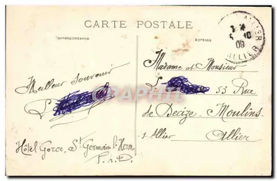 Auvergne — St-GERMAIN-l'HERM — Spacer w Lasie Państwowym — Rewers