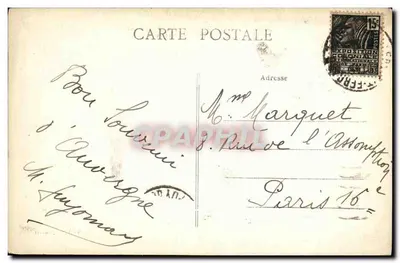 A Valle no Ponte de St-Martin — L'Auvergne 512, Vertolaye — Editor A. Boy, Ambert — Verso