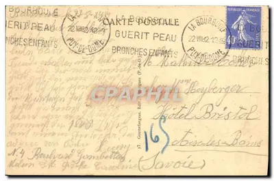 Auvergne — Trasa Serroy — wydawca Gountefanges, nr 37 — Rewers