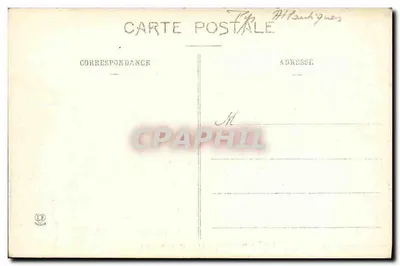 Biarritz - De Rocher du Basta — Les Basses-Pyrénées, uitgever Phototype Labeuche Frères, Toulouse, n° 1207 — Achterkant