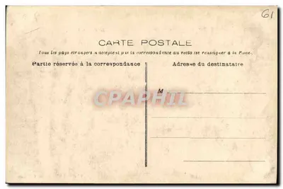Alençon — O Hotel de Ville — Clichés das Novas Galerias — Verso