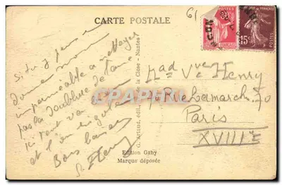 Alençon — O Palácio de Justiça — Gaby, n°46 — Verso