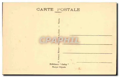 Alençon — Widok mostu Nowego na Sarthe — G. Artaud, Wydawnictwo 'Gaby' — Rewers