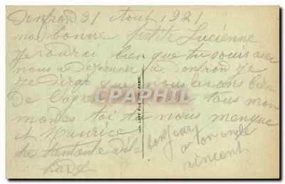 Domfront (Orne) — Vista tirada do Tertre Chapon — editor impr. Levy fils, Paris — Verso