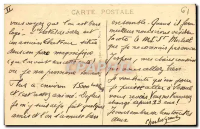 Fleres — Wejście do Parku Zamkowego — La Normandie, wydawca La Normandie, nr 22 — Rewers