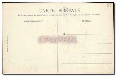 Mont-Beuvray - Kaplica i Krzyż Świętego Martyna — Wydawca: C. Cana w Autun, nr 29 — Rewers