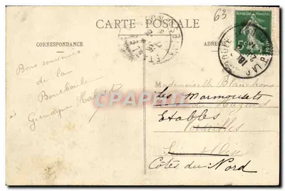 Auvergne — Tuilière- und Sanadoire-Felsen — Verlag L'Auvergne, Nr. 392 — Rückseite