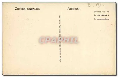 Salies-de-Béarn — Velhas Casas no Saleys — Imp. Lévy e Neurbein, Paris — Verso