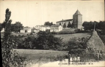 Sare (B.P.) — A Igreja — Fototipia Marcel Delboy, Bordeaux