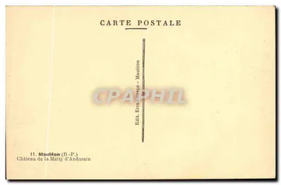 Zamek La Maity d'Andurain — Mauléon (B-P.) — Edit. Ervambuspé - Mauléon — Rewers