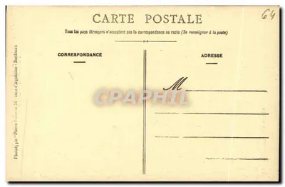 Sauveterre-de-Béarn — Portal Klasztoru — Wyd. M. Villeneuve, tabacs — Rewers