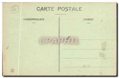 Oloron-Sainte-Marie — Os Gaves d'Aspe e d'Oloron — Poste Type Lannes, Pau, França — Verso