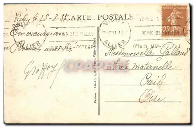 O Barragem dos FADES sobre a Sioule — A Auvergne pitoresca — Edições Idéal, n°2783 — Verso