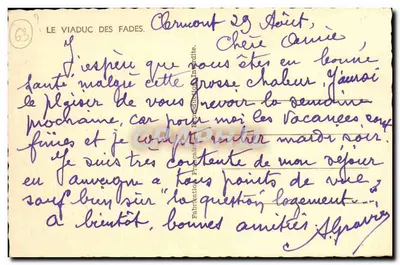 O Viaduto dos Fades — Clermont 29 de Agosto — editor Théorjuc — Verso