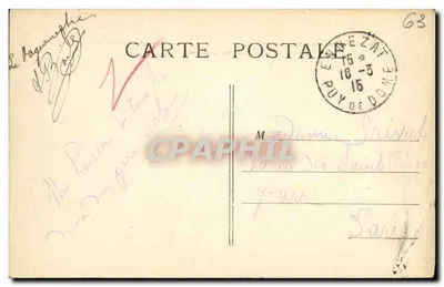 O viaduto das Fades — A Auvergne pitoresca — editor A Auvergne pitoresca, n° 4205 — Verso