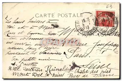 Het meer Chambon — Algemene uitzicht — L'Auvergne pittoresque, nr. 576 — Achterkant