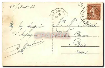 Châtel-Guyon - Teatr Kasyna i Aleja Baraduc — Stara pocztówka n°118, wydawca Stara pocztówka — Rewers
