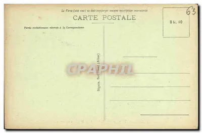 Châtelguyon — Vista geral tirada de Chalussel sobre o Calvaire — Editor Ideal, n° 2602 — Verso