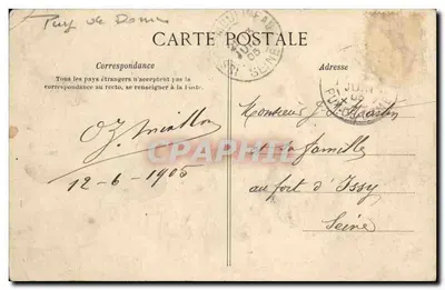 L'Auvergne Pittoresque — A Restauração — Châtel-Guyon — Verso