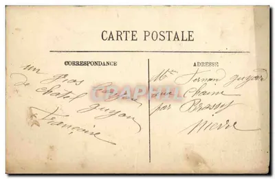 Stara pocztówka Chatel Guyon L Eglise Vue Du Calvaire — Rewers