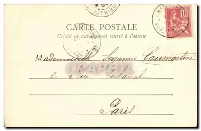 Źródło Marguerite — Châtel-Guyon — B.F., Paryż — Rewers