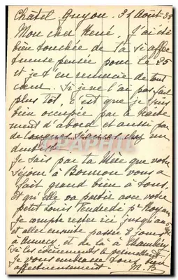 Zamek Tournœil — Châtel-Guyon — Wydawca EAP, nr 31 — Rewers