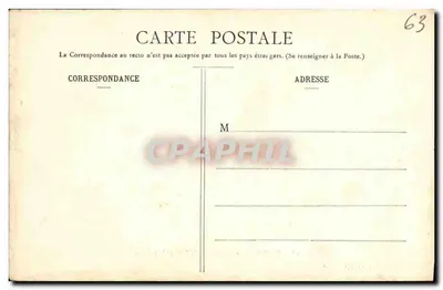 Las Rocas Tuilière y Sanadoire — Auvergne — G. Delaunay, editor, Clermont-Ferrand, n°108 — Reverso