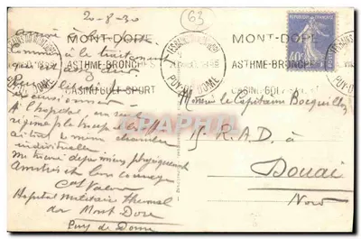 Mont-Dore — Salão do Capuchinho — 131 — Verso