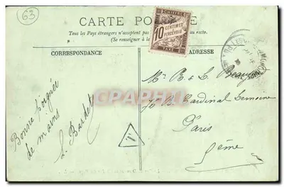 Dintorni del Mont-Dore — Il Puy-de-Dôme e la Catena dei Puys — LL. — n° 118 — Verso