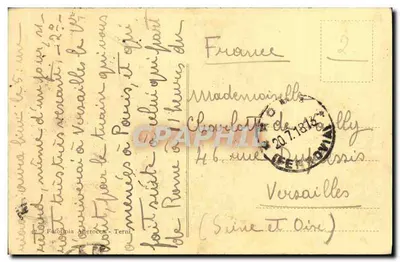 Rzym - Monumento a Garibaldi — wydawca nieznany, numer serii nie widoczny — Rewers