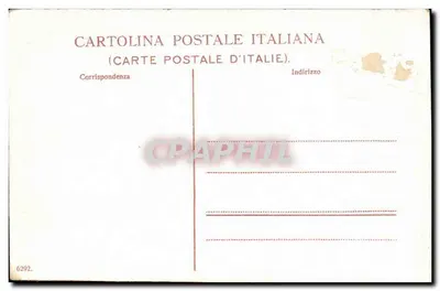 Piazza del Duomo — Mediolan — Karta pocztowa włoska n° 6292 — Rewers