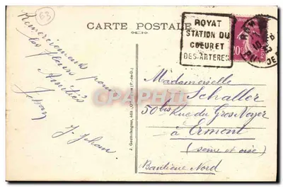 Terrasse du Paradis — Royat — Widok na góry — G. d'O. - 448 — Rewers