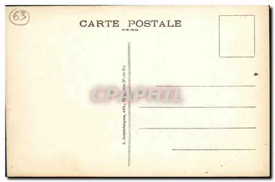Royat — Wieża Strażników w Paradiesie — G. D'O. — 1511 — Rewers