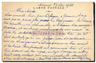 Royat - Ruta de la Vallée - La Iglesia fortificada (siglo XI) — G.D'O. n° 1159 — Reverso