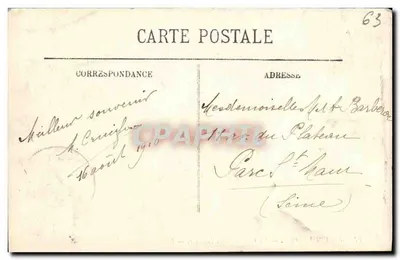 La Bourboule — Kąt Parku Fenestre — LL. n°71 — Rewers