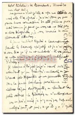 La Bourboule-les-Bains — widok panoramiczny wsi i mostu — G D'O. - 1386 — Rewers
