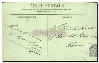 La Bourboule — O Grande Estabelecimento dos Termas e Avenida da Estação — LL — Verso
