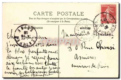 La Bourboule — Ogólny widok i Dolina Vendeix — LL. — N°9 — Rewers