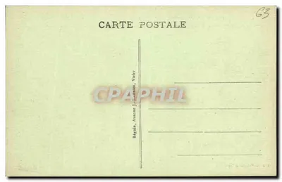 Clermont in de 18e eeuw — na een xilografie uit die tijd — Béguin, Avenue J.-L.-Batail, Vichy — Achterkant