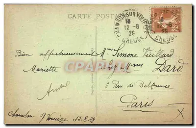 Clermont-Ferrand — A Catedral e o Monumento das Cruzadas — Editores das Galerias de Jaude, n° 4018 — Verso