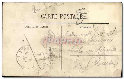 Clermont-Ferrand — Fonte petrificante São Antônio e seu Porco — L.L. n°120 — Verso