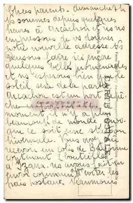 Avenida do Parque Nacional — C.C. 42. PAU — Verso