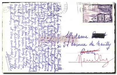 Widok z Bagnères-de-Bigorre — łańcuch Pyrenée — wydawca Cap — Rewers